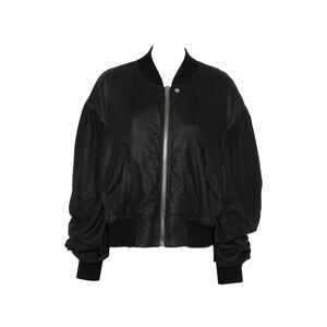 Rick Owens Women Leather Padded Bomber Jacket